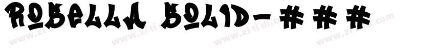 Rosella Solid字体转换